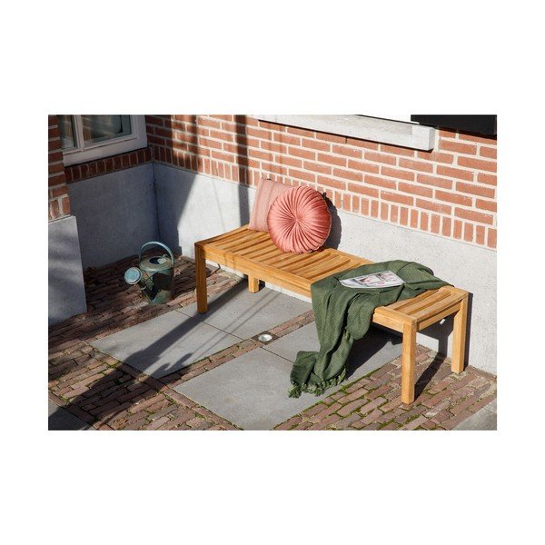 Vrtna klop iz masivnega lesa v naravni barvi Comfort – Exotan-image-1