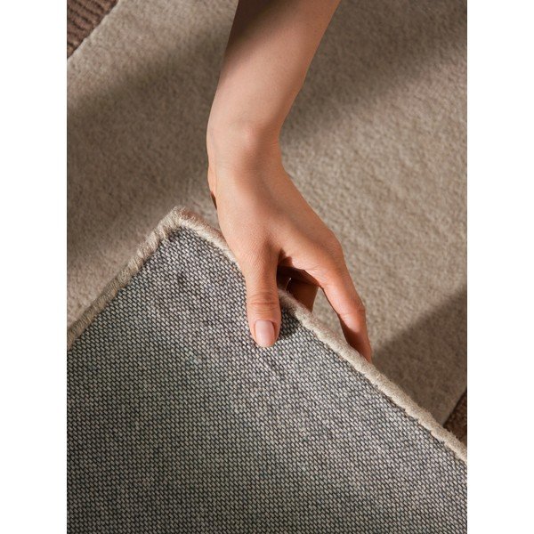 Rjava/kremno bela preproga iz mešanice volne 200x290 cm Karola – Villeroy&Boch-image-1