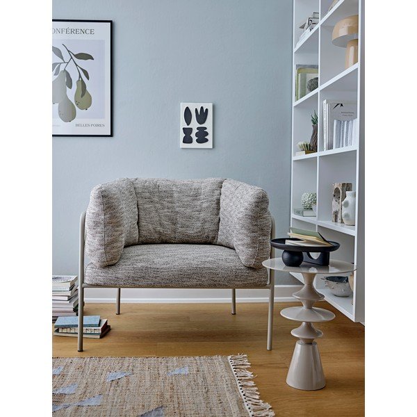 Sivo-bež fotelj Karel – Bloomingville-image-1