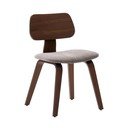 Bež jedilni stol v orehovem dekorju Gena – Kave Home