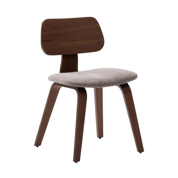 Bež jedilni stol v orehovem dekorju Gena – Kave Home