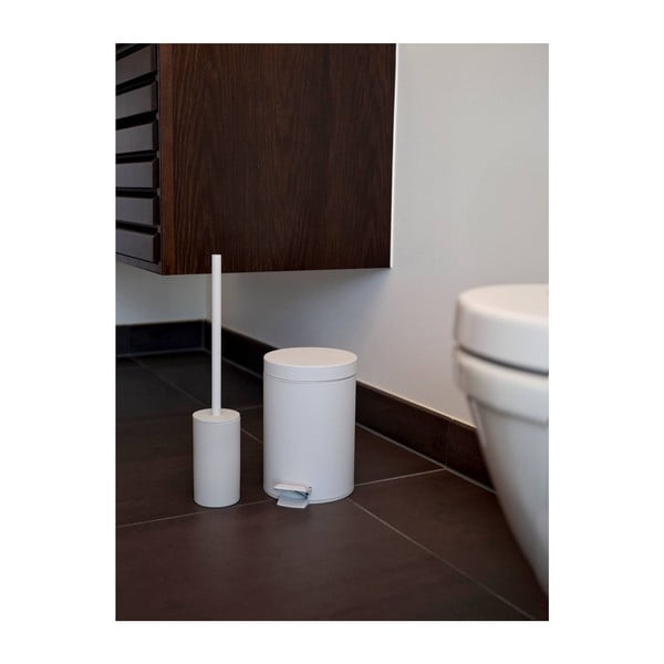 Bela porcelanasta WC ščetka Zone Solo White-image-1