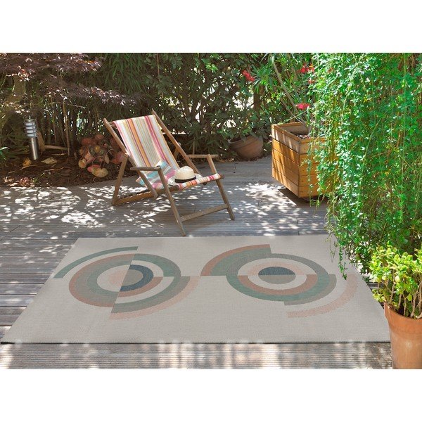 Kremno bela zunanja preproga 77x150 cm Breno – Universal-image-1
