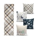 4 božične prevleke za okrasne in namizni tekač Minimalist Cushion Covers Holiday Season