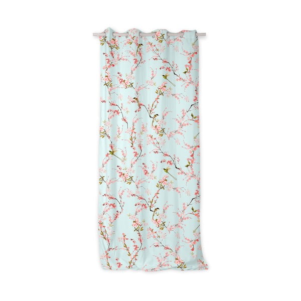 Mentolno zelena/rožnata zavesa 140x300 cm Chinoiserie – Happy Friday-image-1