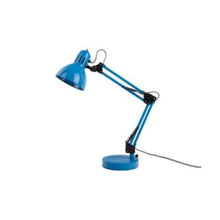 Svetlo modra namizna svetilka s kovinskim senčilom (višina 52 cm) Funky Hobby – Leitmotiv