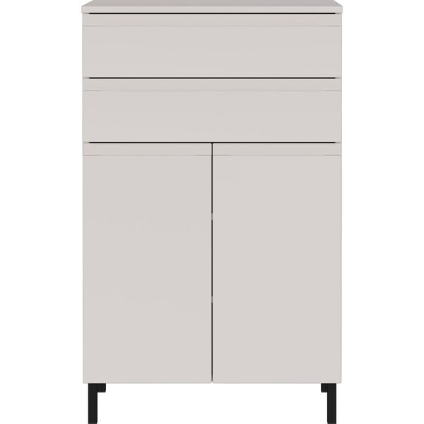 Kremno bela visoka kopalniška omarica 60x97 cm Salinas – Germania