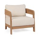 Vrtni fotelj iz masivnega lesa v naravni barvi Pablo – Bizzotto