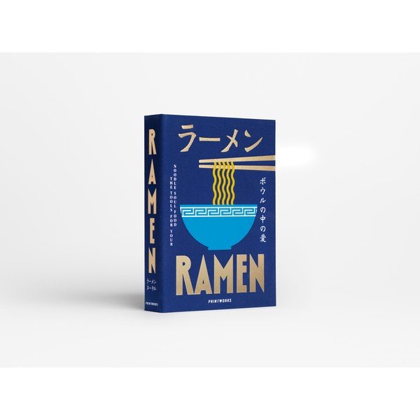Modra komplet jedilnih paličic iz nerjavečega jekla/iz bambusa za 2 osebi The Essentials - Ramen Tools – Printworks-image-4
