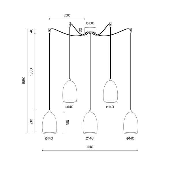 Viseča svetilka v zlati barvi Sotto Luce UME , ⌀ 14 cm-image-2