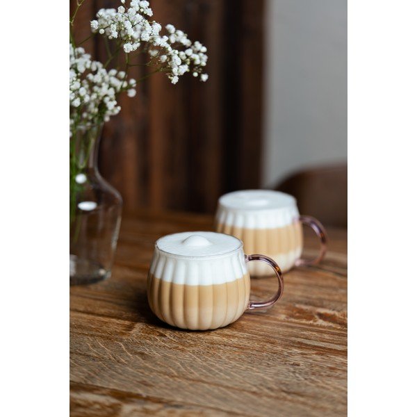 Skodelice v kompletu za kapučino 2 ks 350 ml Tulip – Vialli Design-image-1