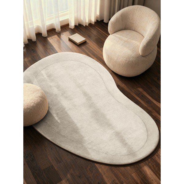 Kremno bela ročno tkana preproga iz mešanice volne 125x200 cm Kari Organic – Villeroy&Boch-image-1