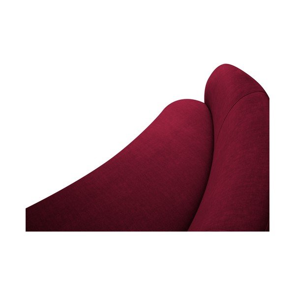 Bordo žametna asimetrična zofa Mazzini Sofas Debbie, desna-image-4