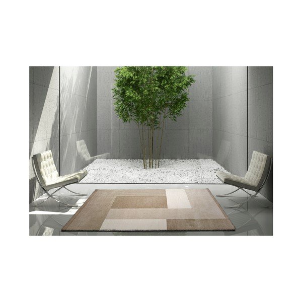 Bež preproga Universal Tanum Blocks, 80 x 150 cm-image-1