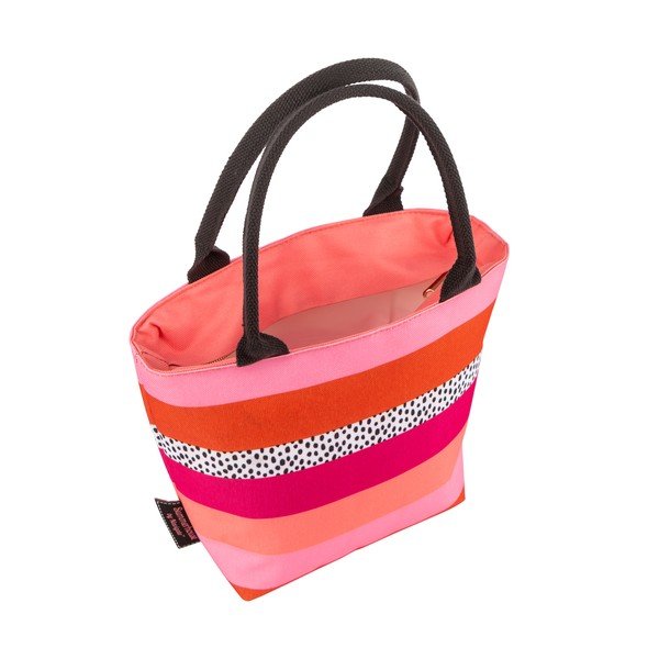 Rožnato-oranžna torba za kosilo Navigate Stripe, 4 l-image-1