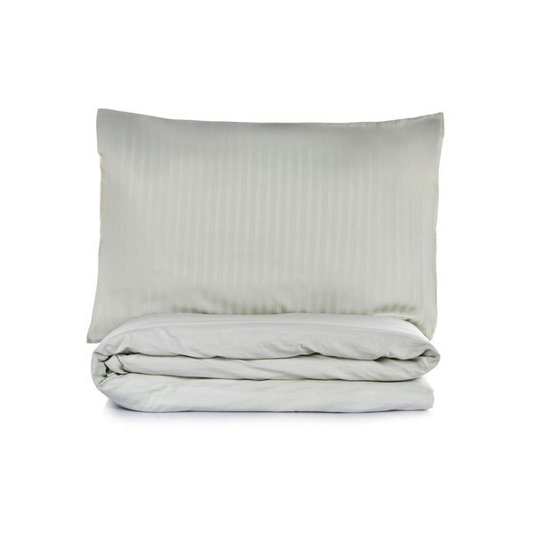 Žajbljevo zelena enojna posteljnina 200x140 cm Stripe  – Mijolnir