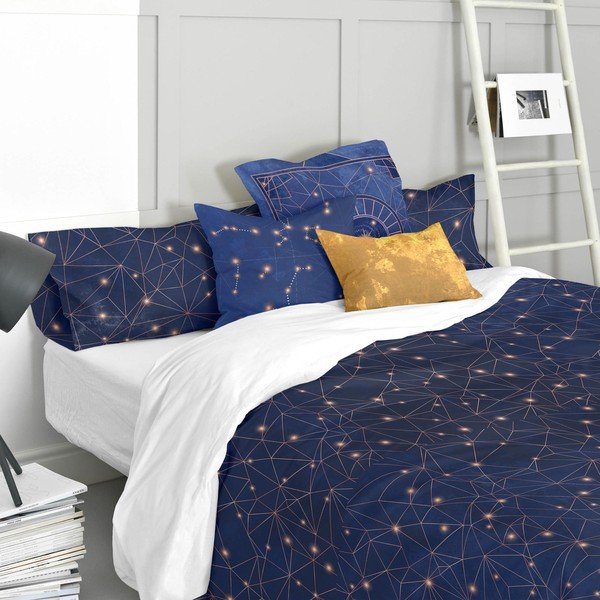 Bombažna prevleka za vzglavnik Blanc Deep Blue, 60 x 60 cm-image-1