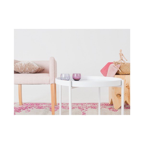 Bela dodatna mizica Custom Form Hanna, ⌀ 60 cm-image-3