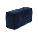 Modri žametni naslon za roke za modularni kavč Rome Velvet - Cosmopolitan Design 