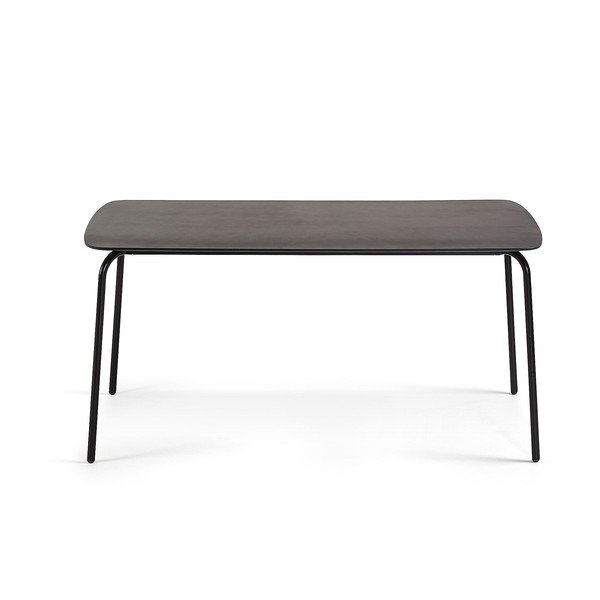 Črna miza La Forma Tramp, 160 x 80 cm-image-2