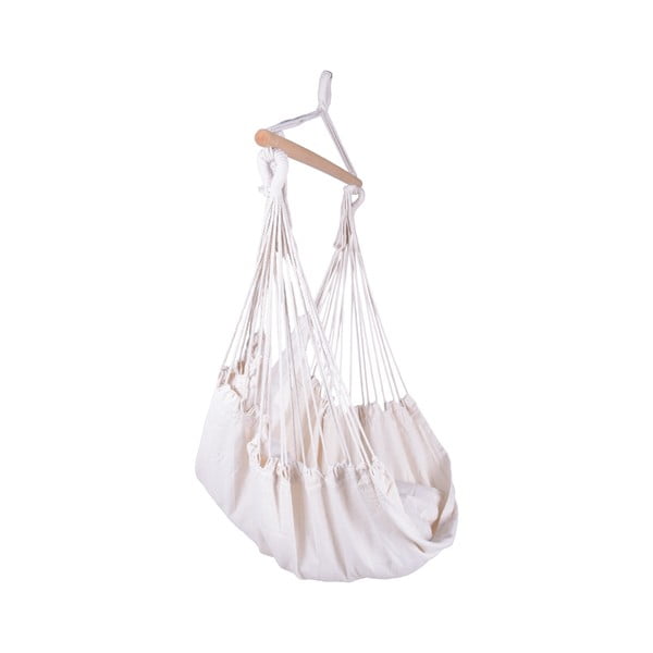 Kremno bel oblazinjen viseči vrtni fotelj Tobago – Garden Pleasure-image-2