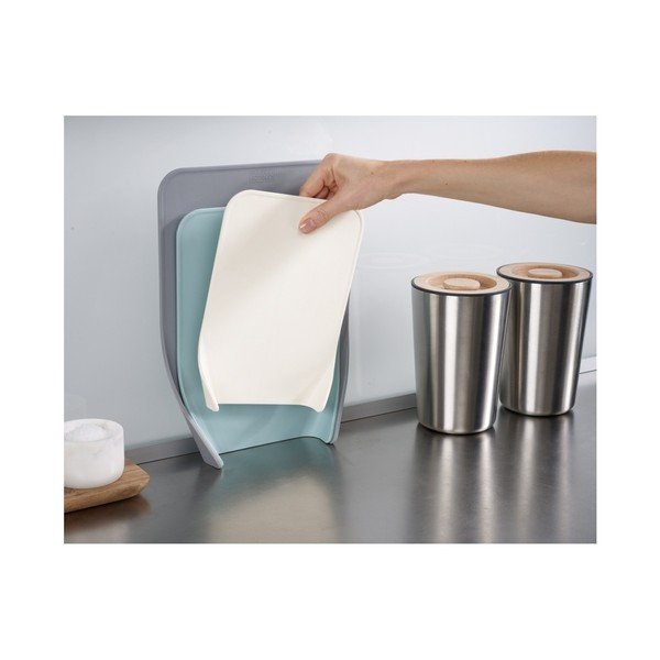 Komplet 3 sivomodrih desk za rezalnje Joseph Joseph Nest-image-1