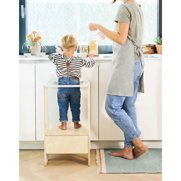 Bel/naraven stolček pomagalček Nuun – Kave Home-image-1