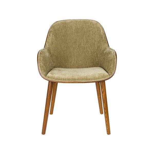 Zelen oblazinjen jedilni stol z nasloni za roke Taylor – Dutchbone-image-2