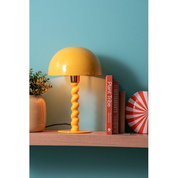 Rumena namizna svetilka s kovinskim senčilom (višina 39 cm) Prisa – Leitmotiv-image-1