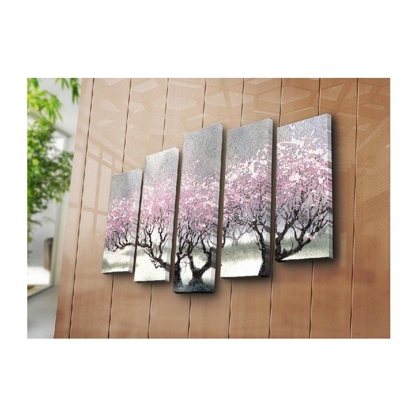 5-delno slika na platnu Cherry Blossom-image-2