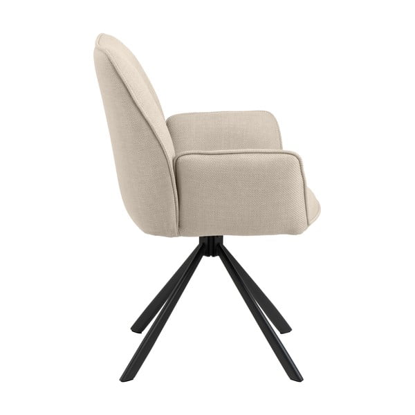 Bež oblazinjeni jedilni stoli v kompletu z nasloni za roke 2 ks Glenda – Actona-image-3