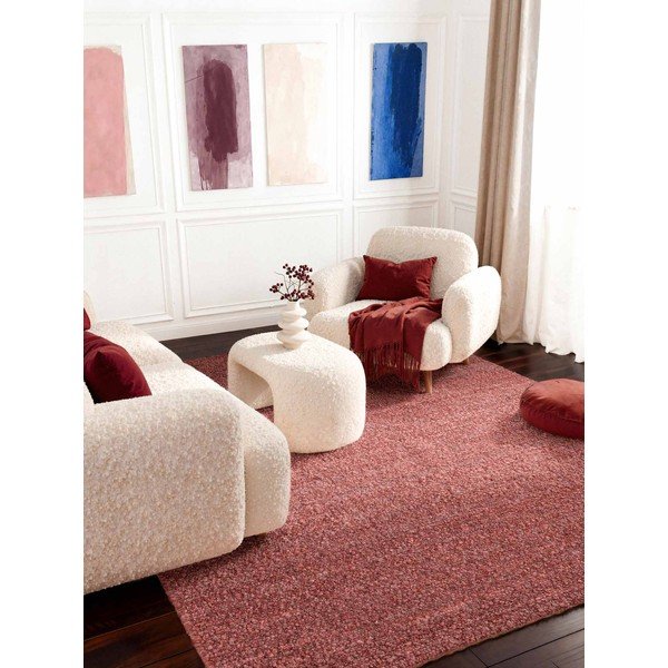 Temno rožnata ročno tkana bouclé preproga 120x170 cm Notting Hill Portobello – Ted Baker-image-2