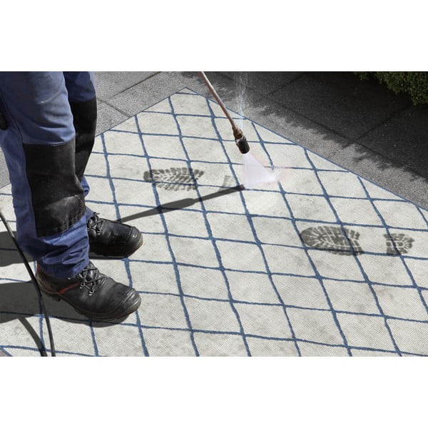 Modro-krem zunanja preproga NORTHRUGS Malaga, 120 x 170 cm-image-1