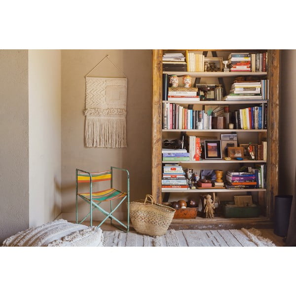 Svetlo siva/kremno bela pralna ročno tkana bombažna preproga 140x200 cm Air Natural – Lorena Canals-image-1