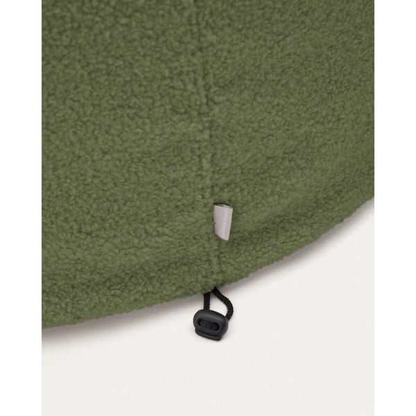 Zelen tabure iz tkanine bouclé Kaeli – Kave Home-image-4