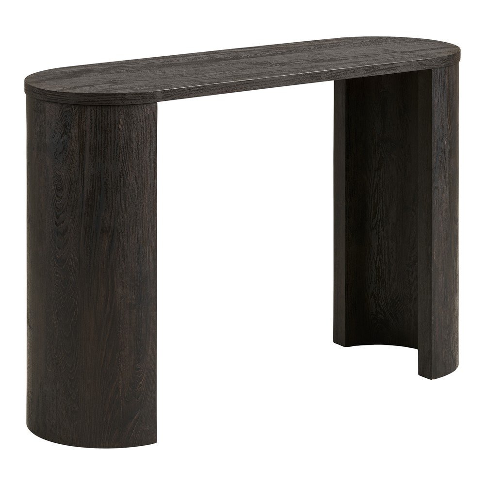 Temno rjava stranska mizica v hrastovem dekorju Bibione