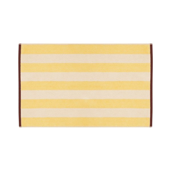 Rumena tekstilna kopalniška preproga 50x80 cm Gobo – noo.ma