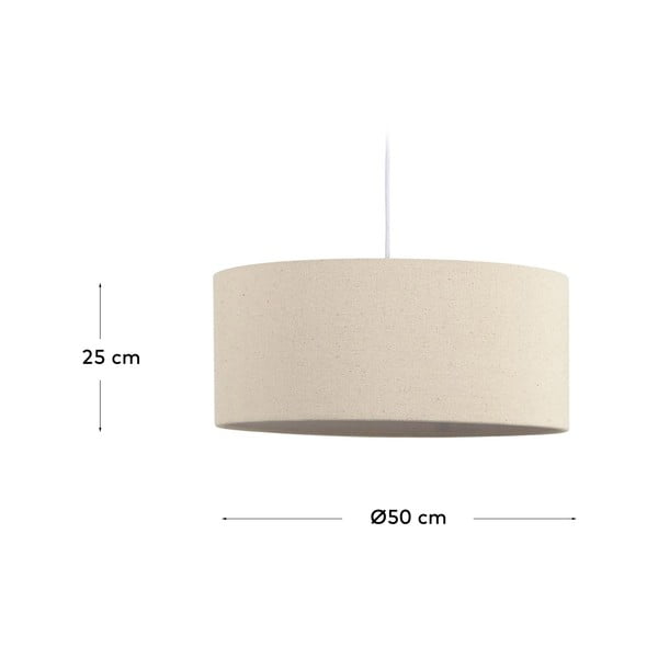 Kremno belo senčilo ø 50 cm Nazli – Kave Home-image-4