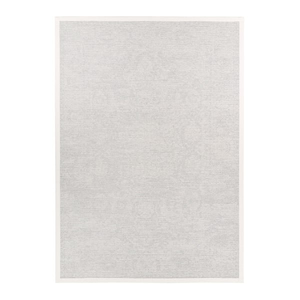 Bela obojestranska preproga z vzorci Narma Palmse, 160 x 230 cm-image-1