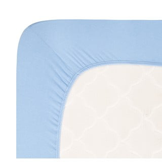 Modra napenjalna rjuha iz jerseyja 90x200 cm Boxspring – Andrea Simone