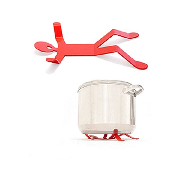 Podloga za vročo posodo, vroč človek, rdeča-image-3