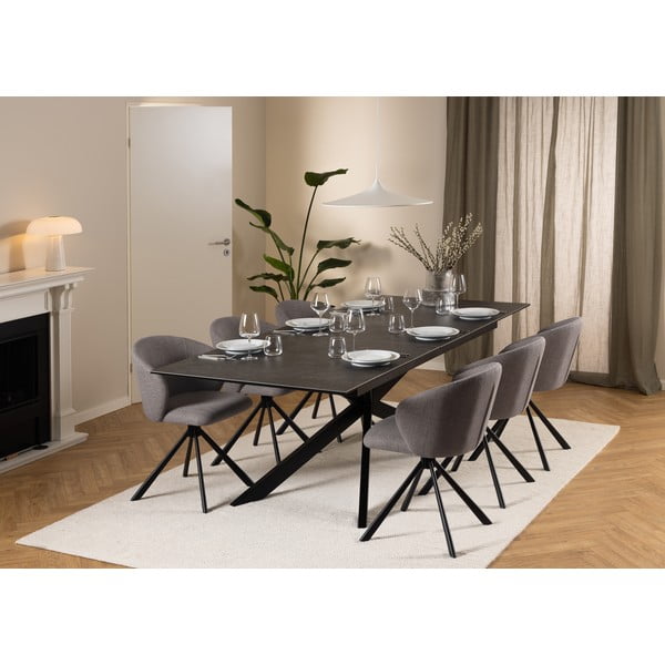 Keramična raztegljiva jedilna miza 100x240 cm Irwine – Actona-image-2