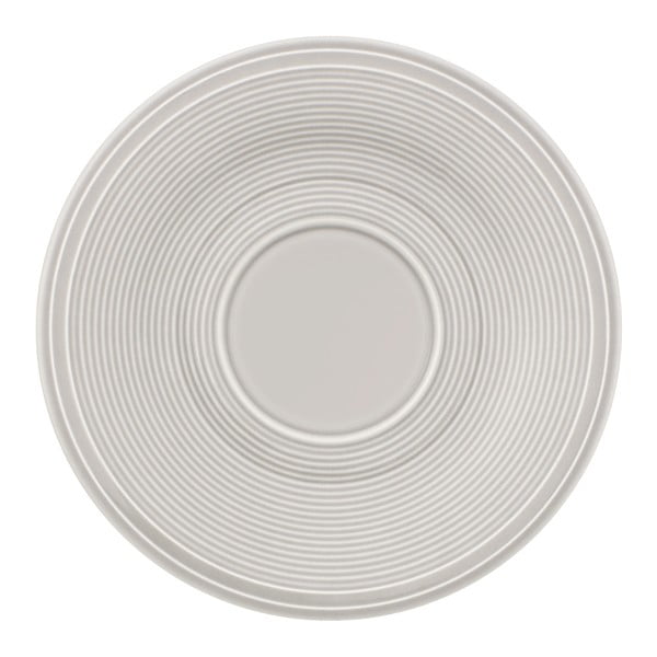 Bel in siv porcelanast krožnik Villeroy & Boch Like Color Loop, ø 15,5 cm