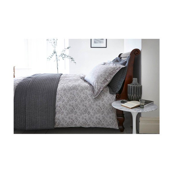 Siva posteljnina Bianca Spring Jacquard, 260 x 220 cm-image-1