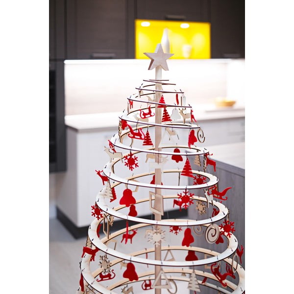 Lesena zvezda za dekorativno božično drevo Spira Large-image-2