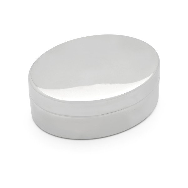Kovinska škatlica za prvi mlečni zob v sijajno srebrni barvi 5x4x2 cm Woezel & Pip – Zilverstad