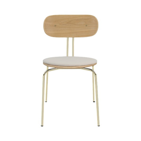 Kremno bel/zlat jedilni stol Curious – UMAGE-image-2