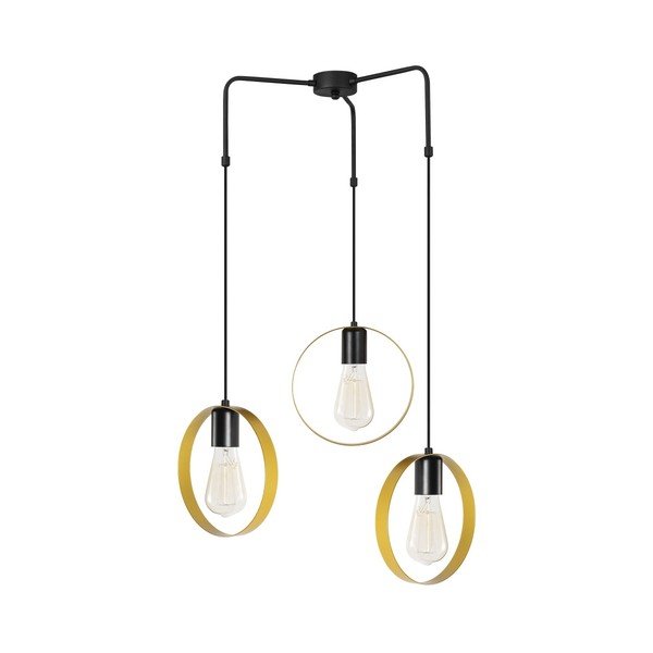 Črna kovinska viseča svetilka Opviq lights Kosmos-image-4