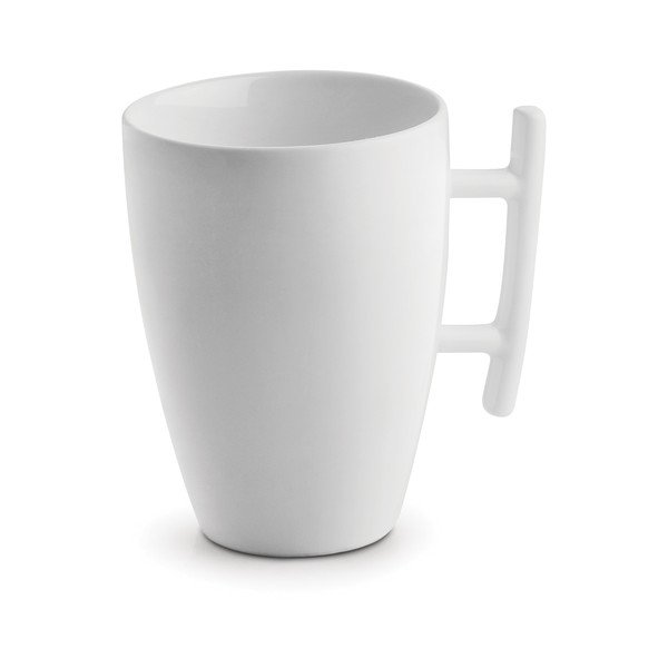 Bela porcelanasta skodelica za latte 300 ml Squito – BonBistro