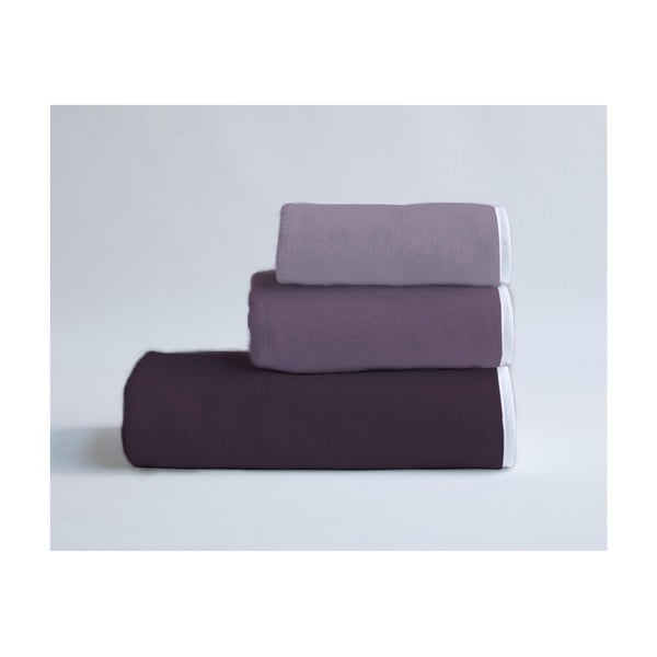 Komplet 3 bombažnih brisač Velvet Atelier Violet Pallete